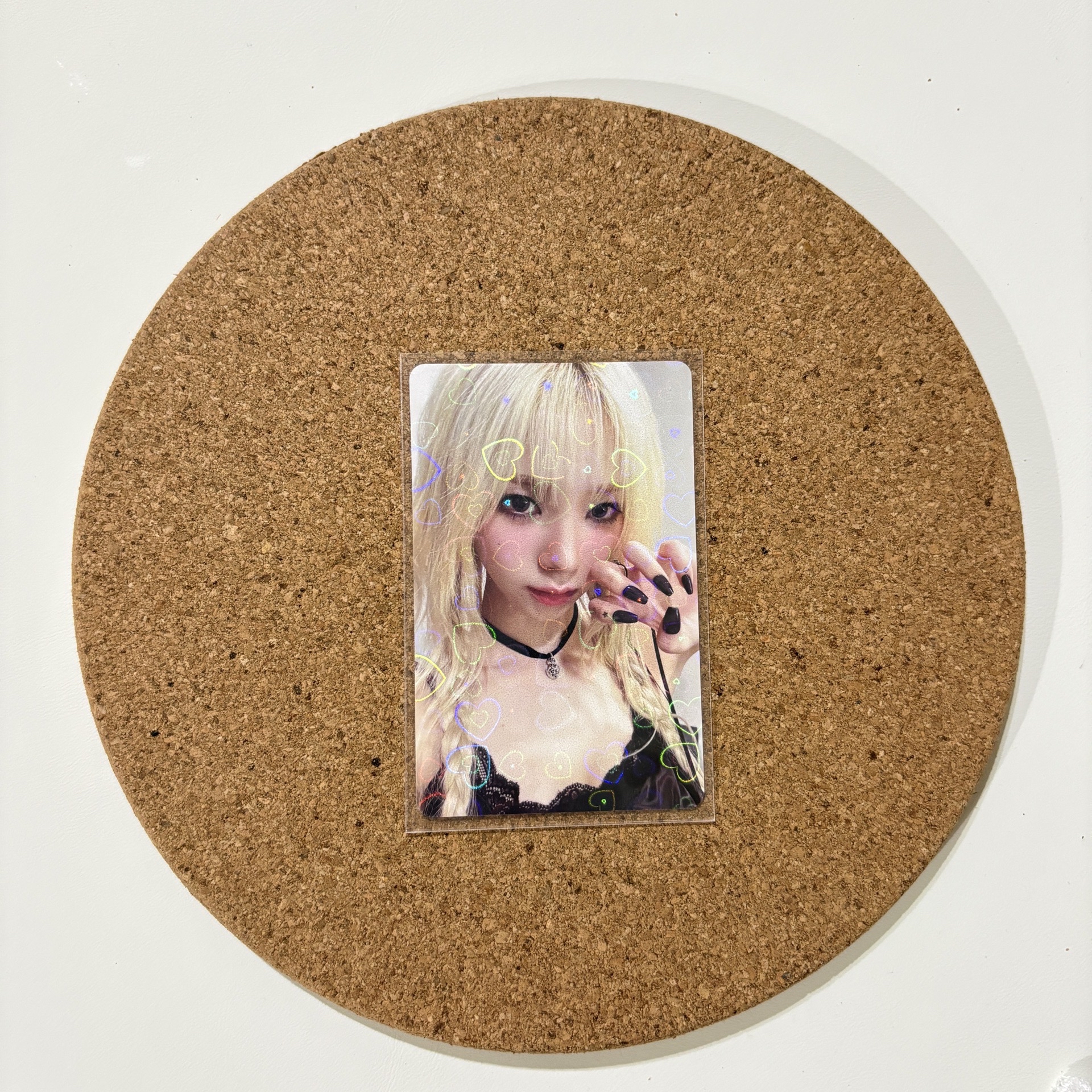 kms 愛心閃卡金髮柚