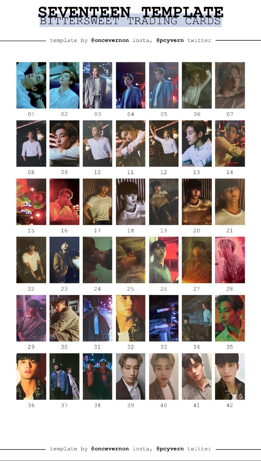 seventeen 奎 苦甜單人畢業