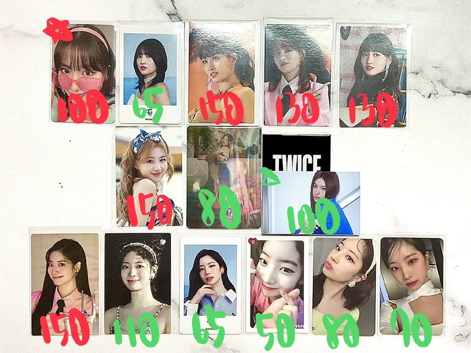 TWICE 小卡單出出清