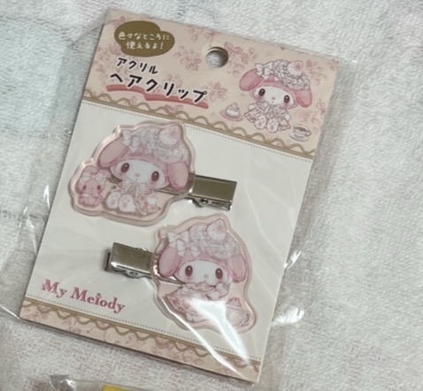 白草莓美樂蒂髮夾🍓