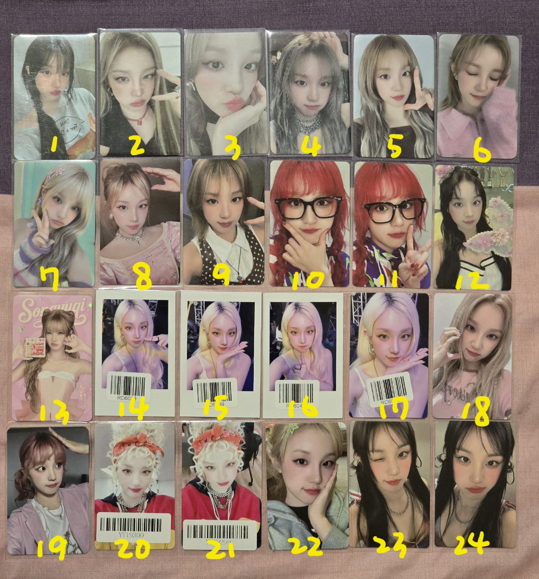 娃小卡 編號1～24