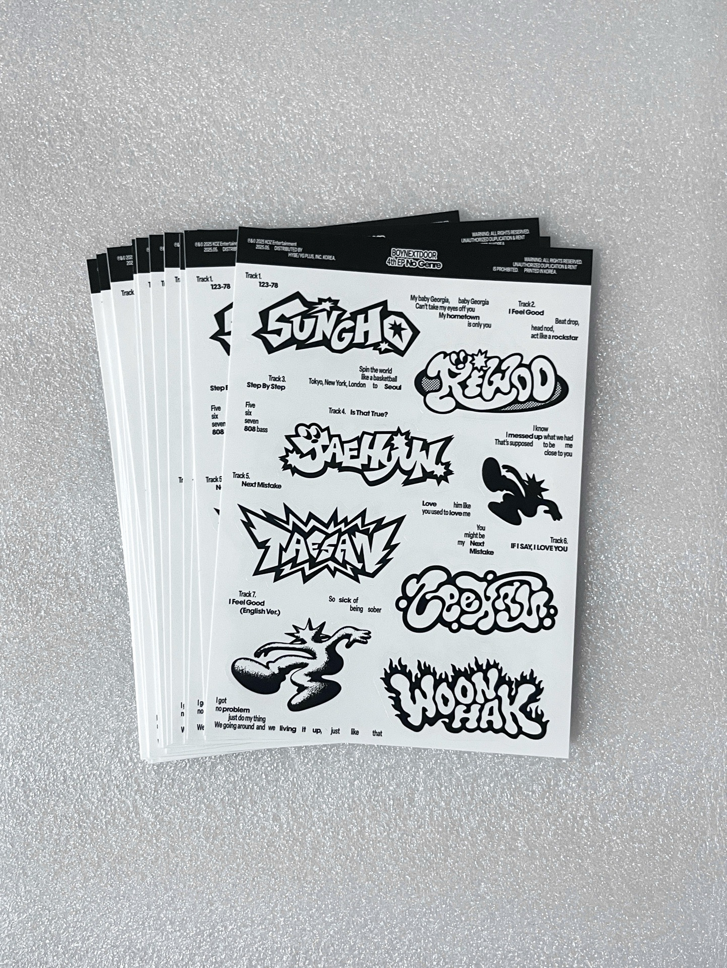 NO GENRE 專輯貼紙、明信片