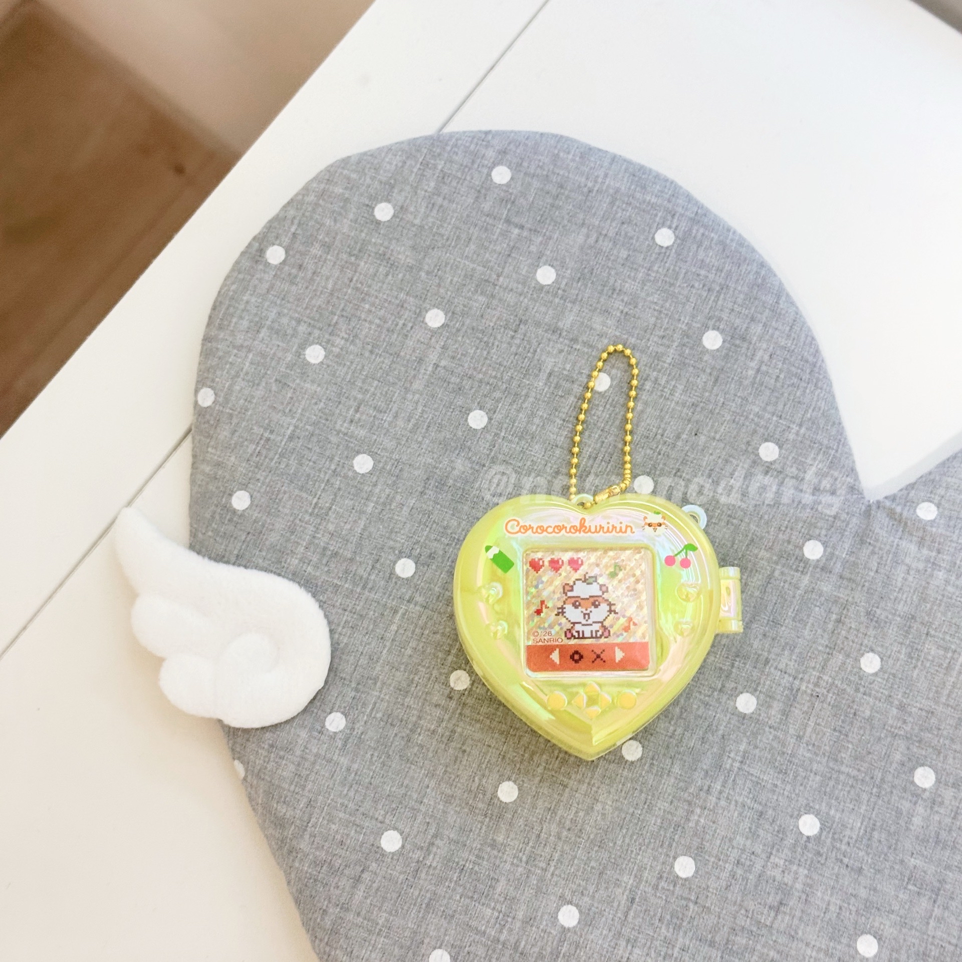 𝜗𝜚˚⋆三麗鷗｜心動平成少女系列迷你電子寵物機愛心造型收納盒吊飾 可樂鈴