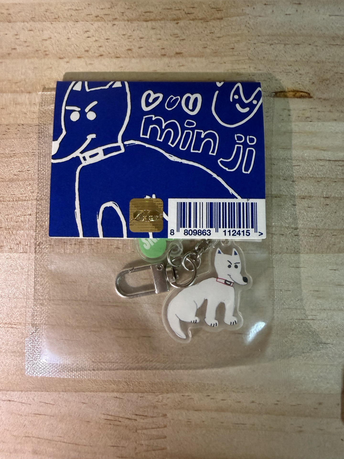 玟池手繪鑰匙圈未拆