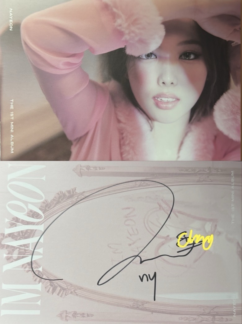 娜璉solo IM NAYEON 美版親簽 明信片