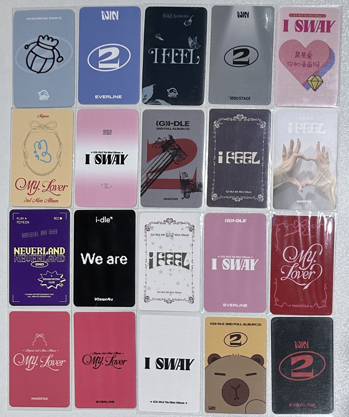 I-DLE 盛世美顏曺薇娟 美麗小卡出清