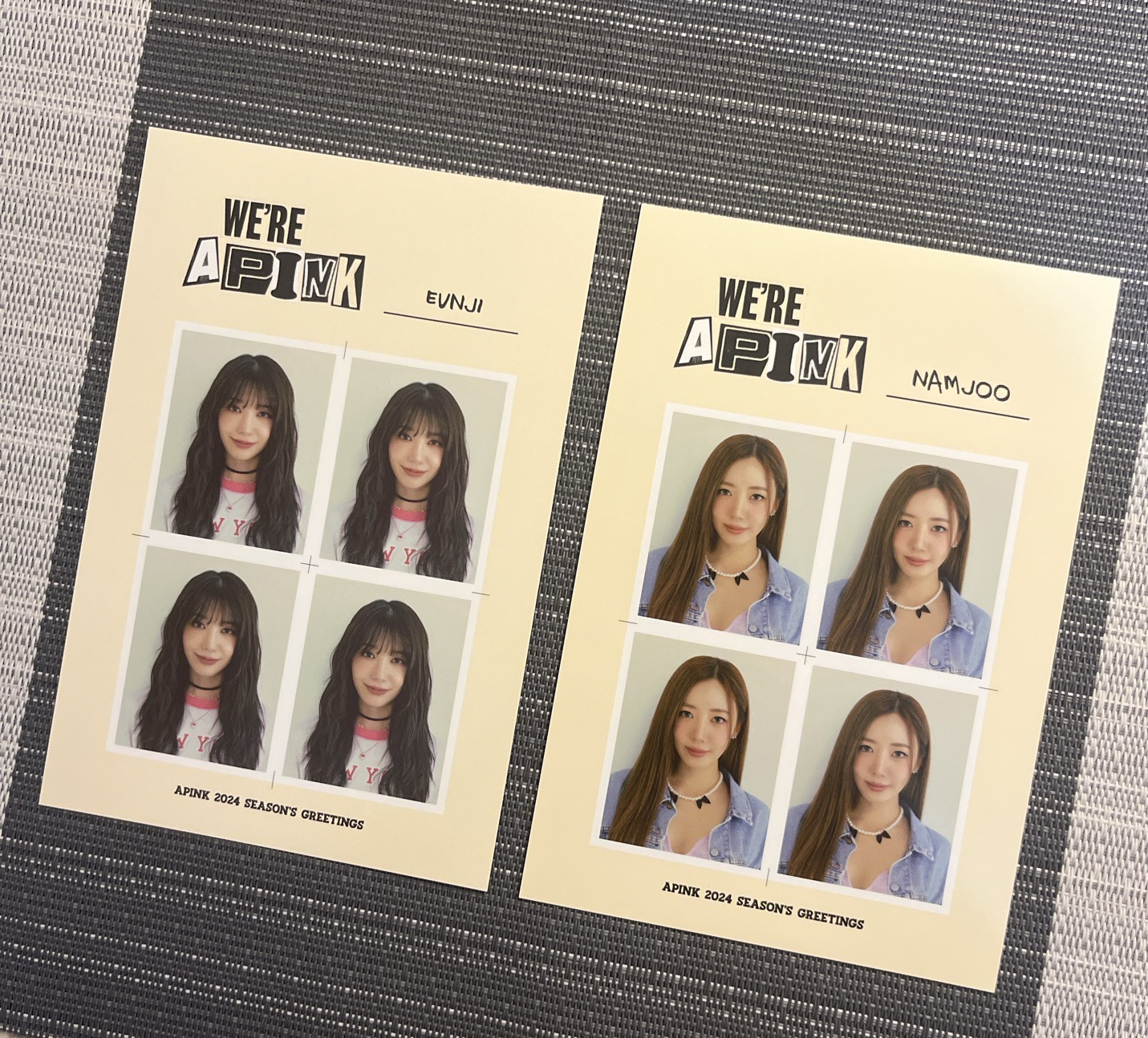 APINK 2024年曆周邊 恩地+南珠