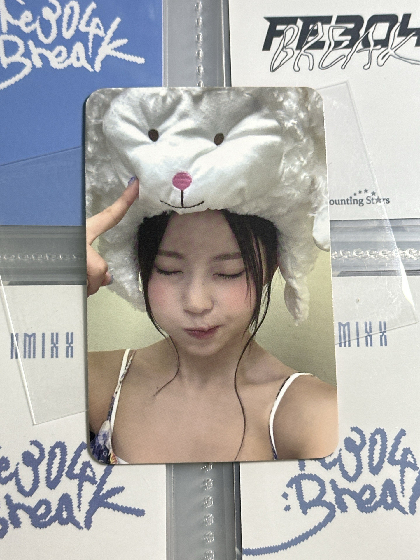 NMIXX am簽售頭套圭