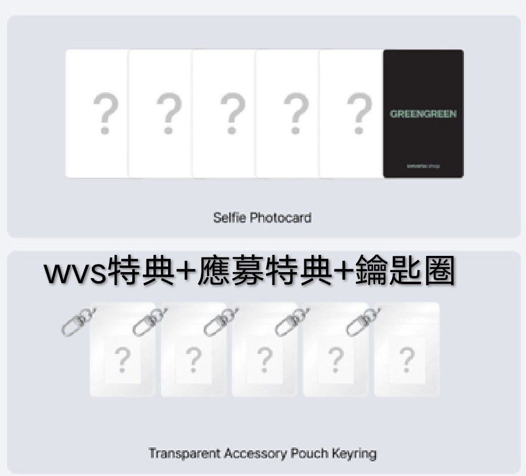 凡、訓 六通路特典卡Set（WVS包含應募特典+鑰匙圈）