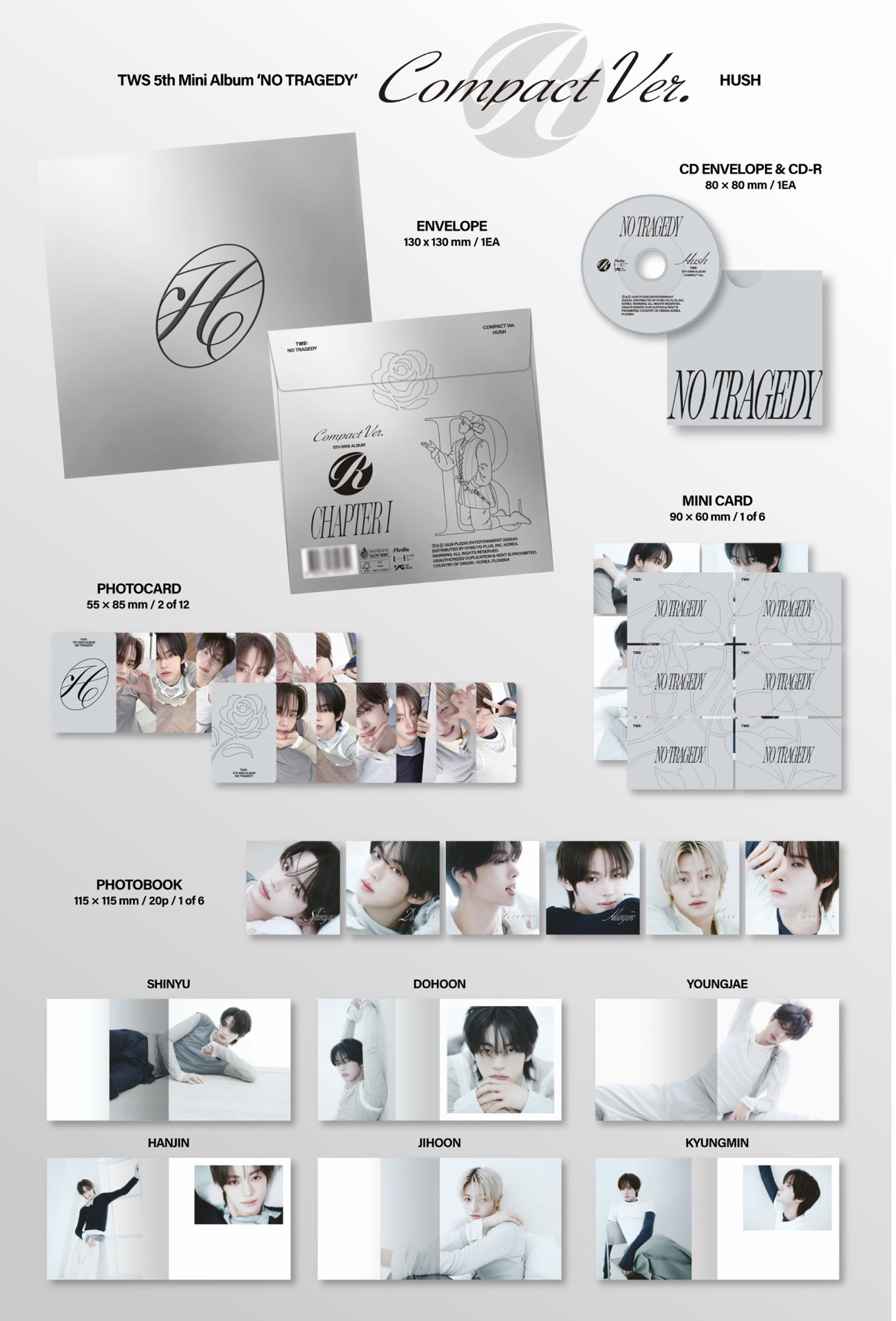 TWS No Tragedy Compact ver 單封