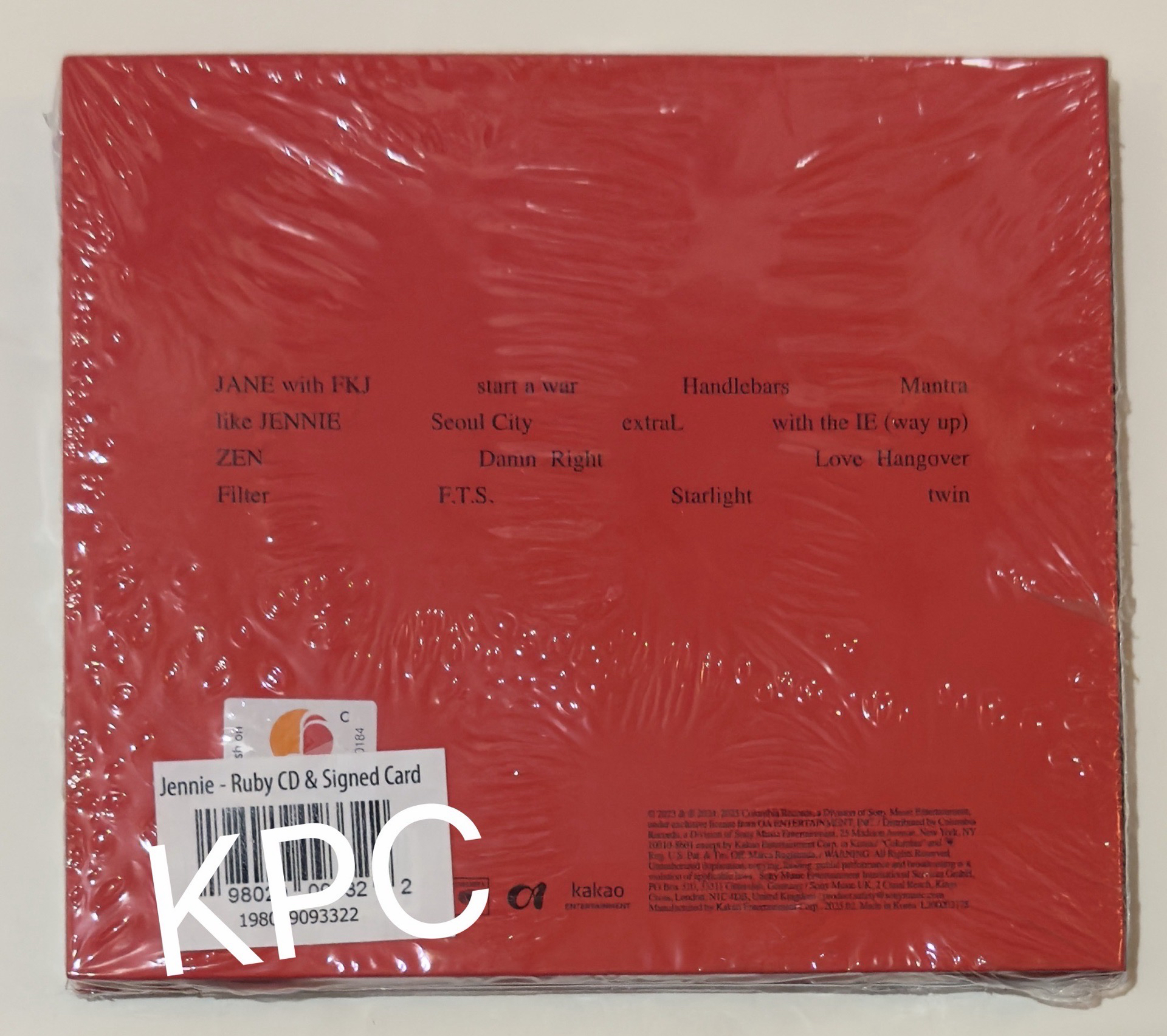 現貨 BLACKPINK JENNIE 親簽專輯 全新未拆