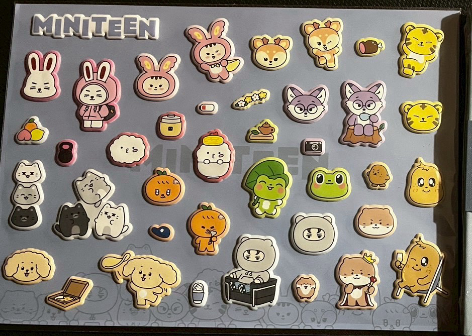 miniteen 貼紙未拆