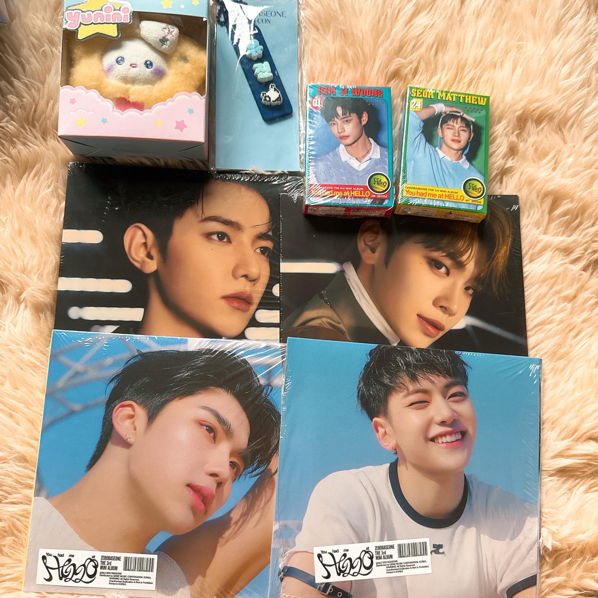 Zerobaseone ZB1 Yunini星星娃+未拆專+Fancon姓名吊飾