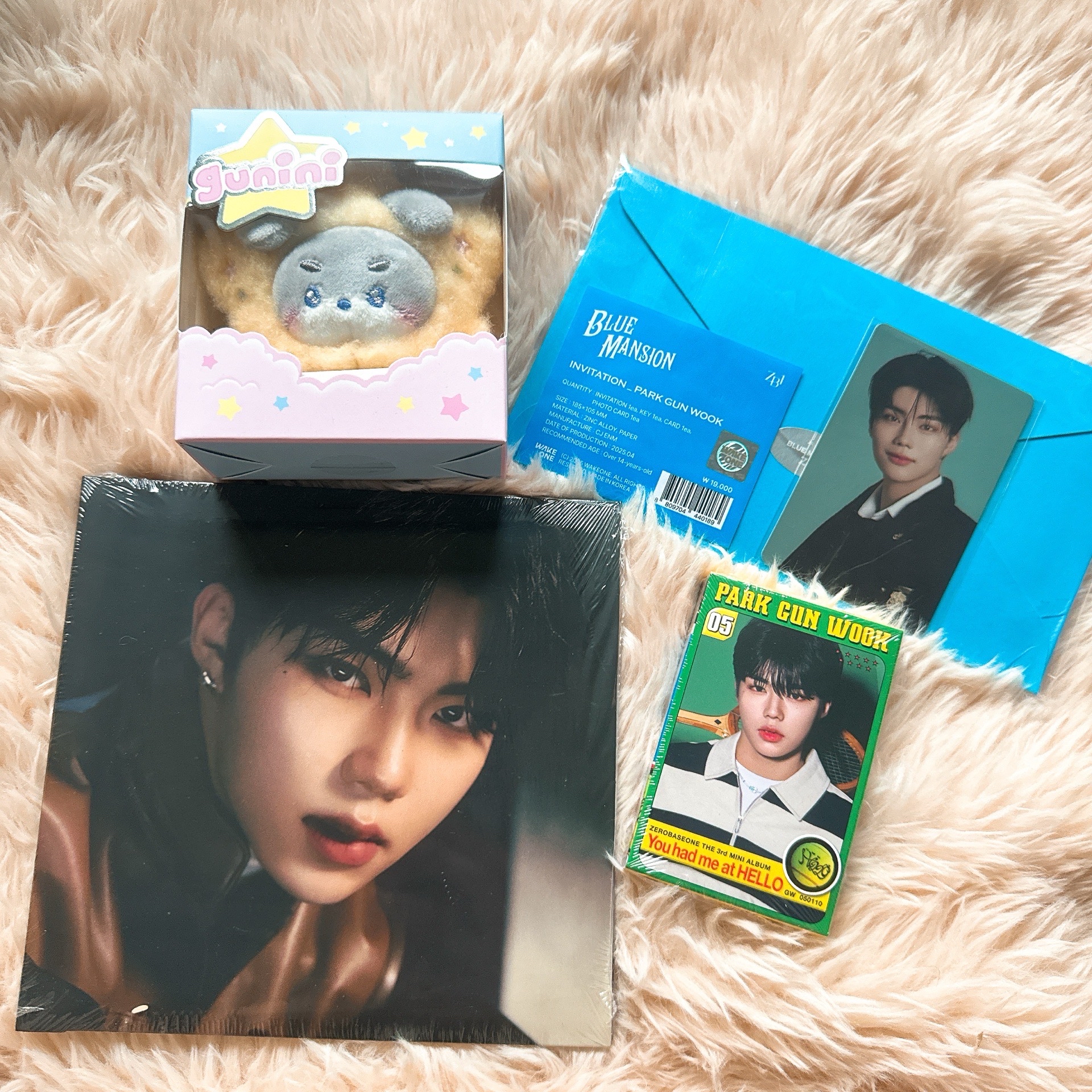 Zerobaseone ZB1 Zeroni 乾旭 星星娃+未拆專+鑰匙小卡組