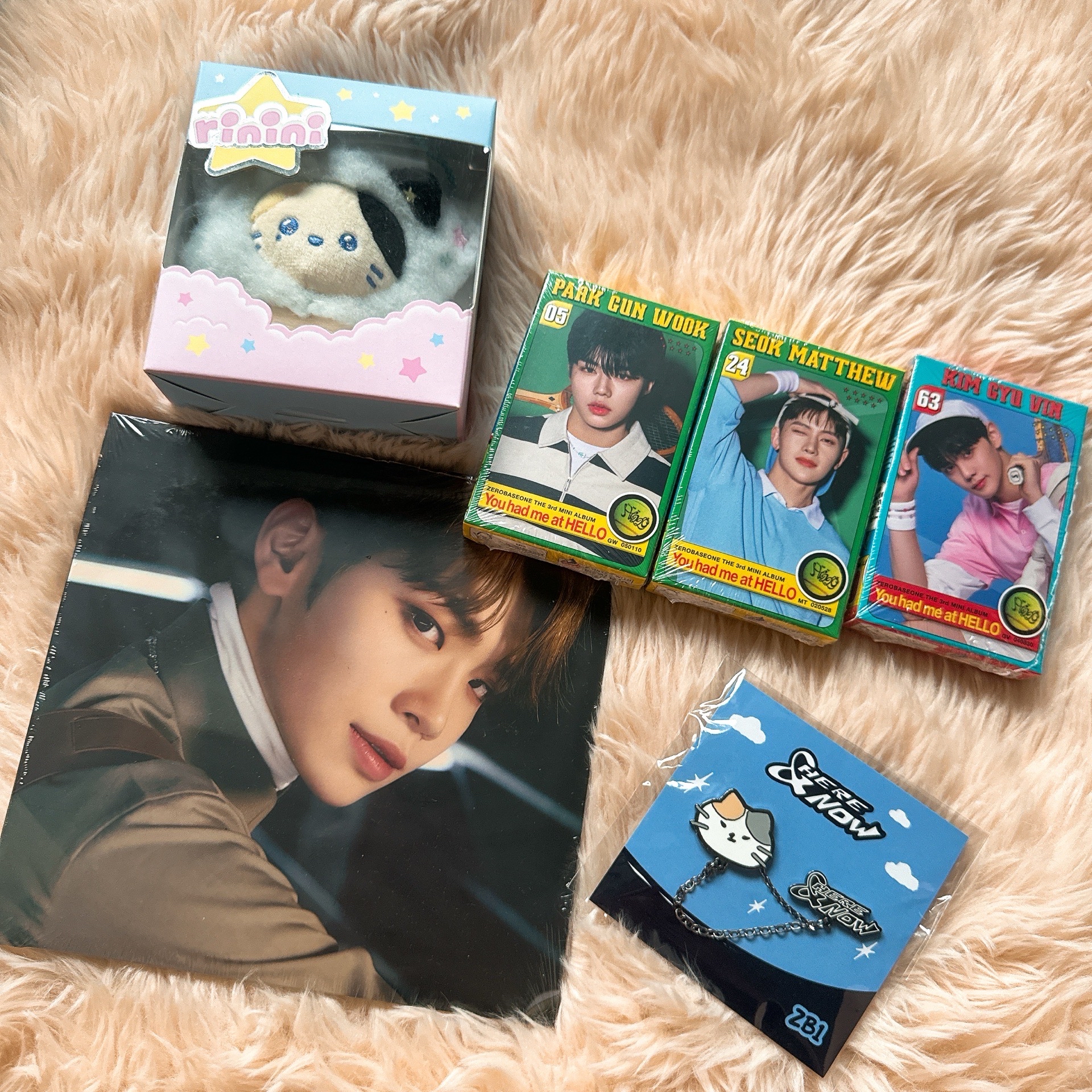 Zerobaseone ZB1 zeroni Ricky 星星娃+二巡徽章+未拆專