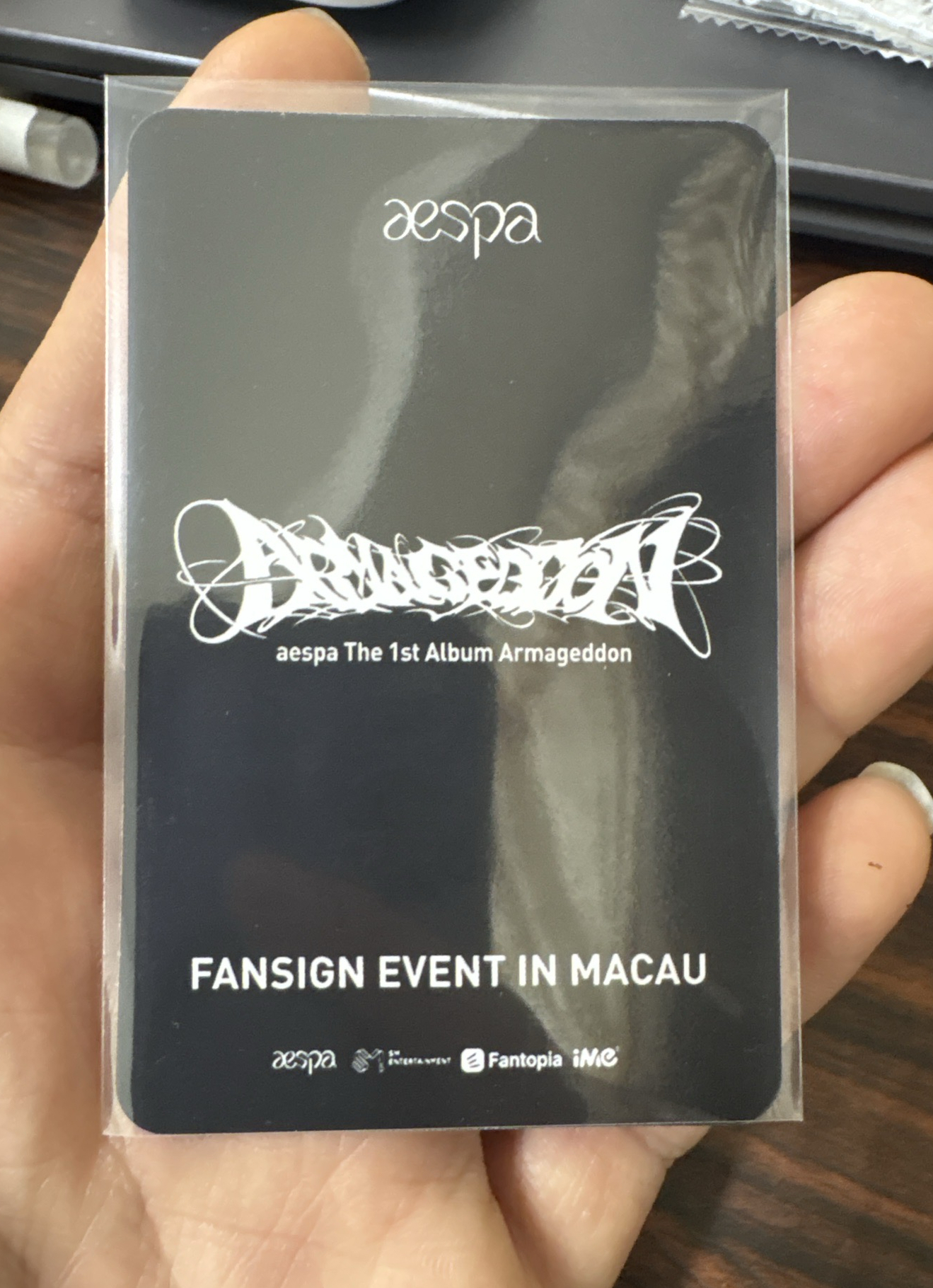 aespa正規一澳門簽售柚 劉知珉 特典卡 澳門柚