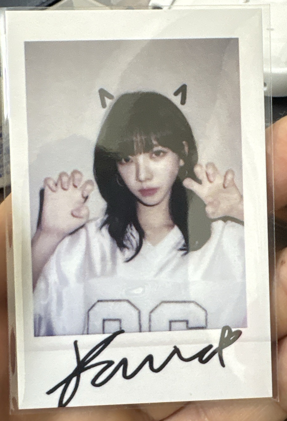 拍立得柚 aespa karina  貓爪拍立得 正規一sr1.0特典