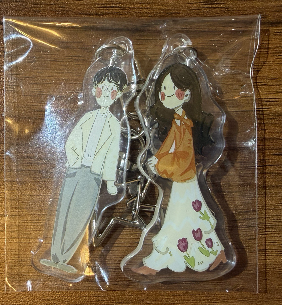 愛你手繪吊飾一組