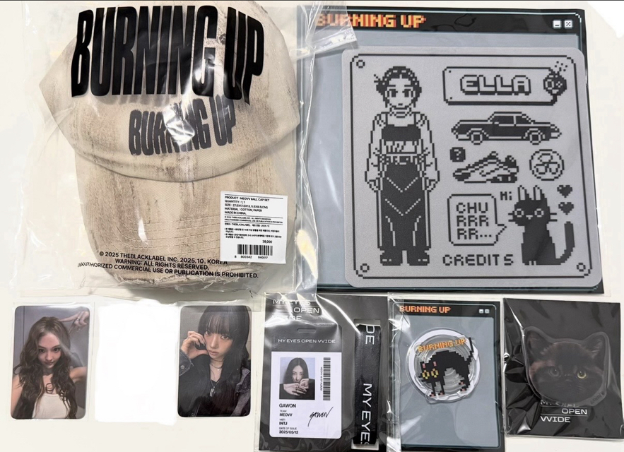 ⭕️全帶可議 MEOVV 小卡 棒球帽 手機支架 滑鼠墊 姓名牌 滿額卡