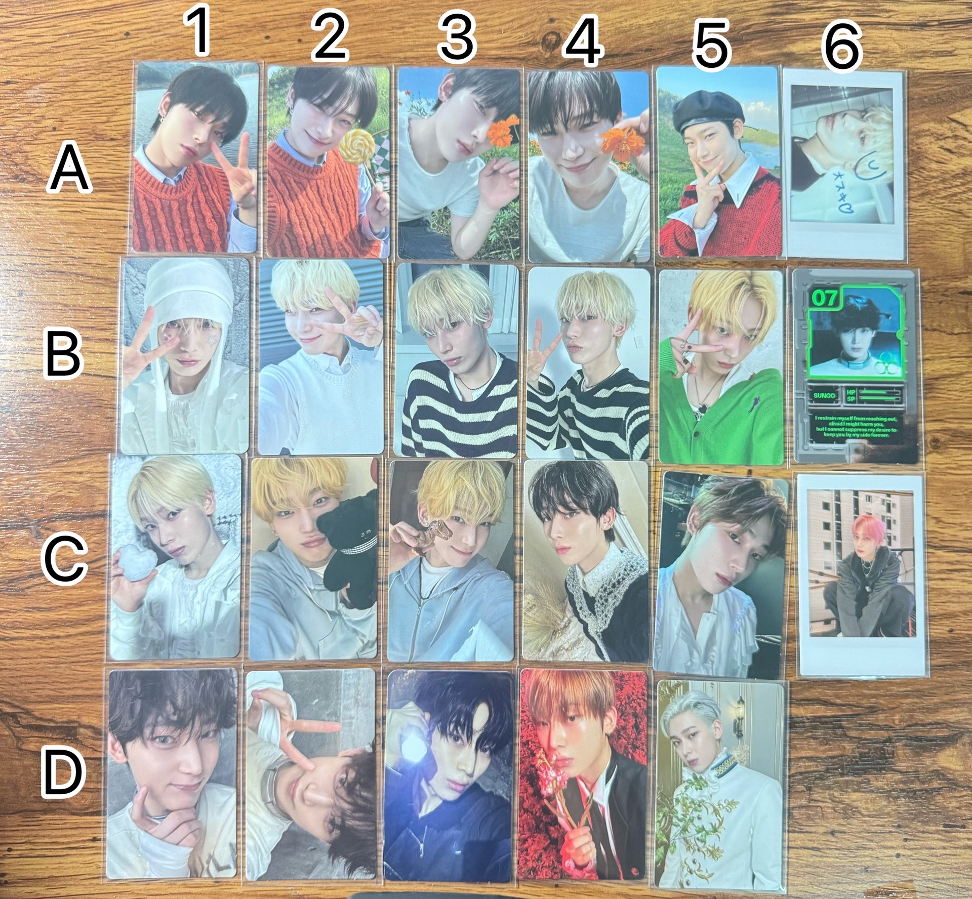 ENHYPEN SUNOO 小卡們 一張30