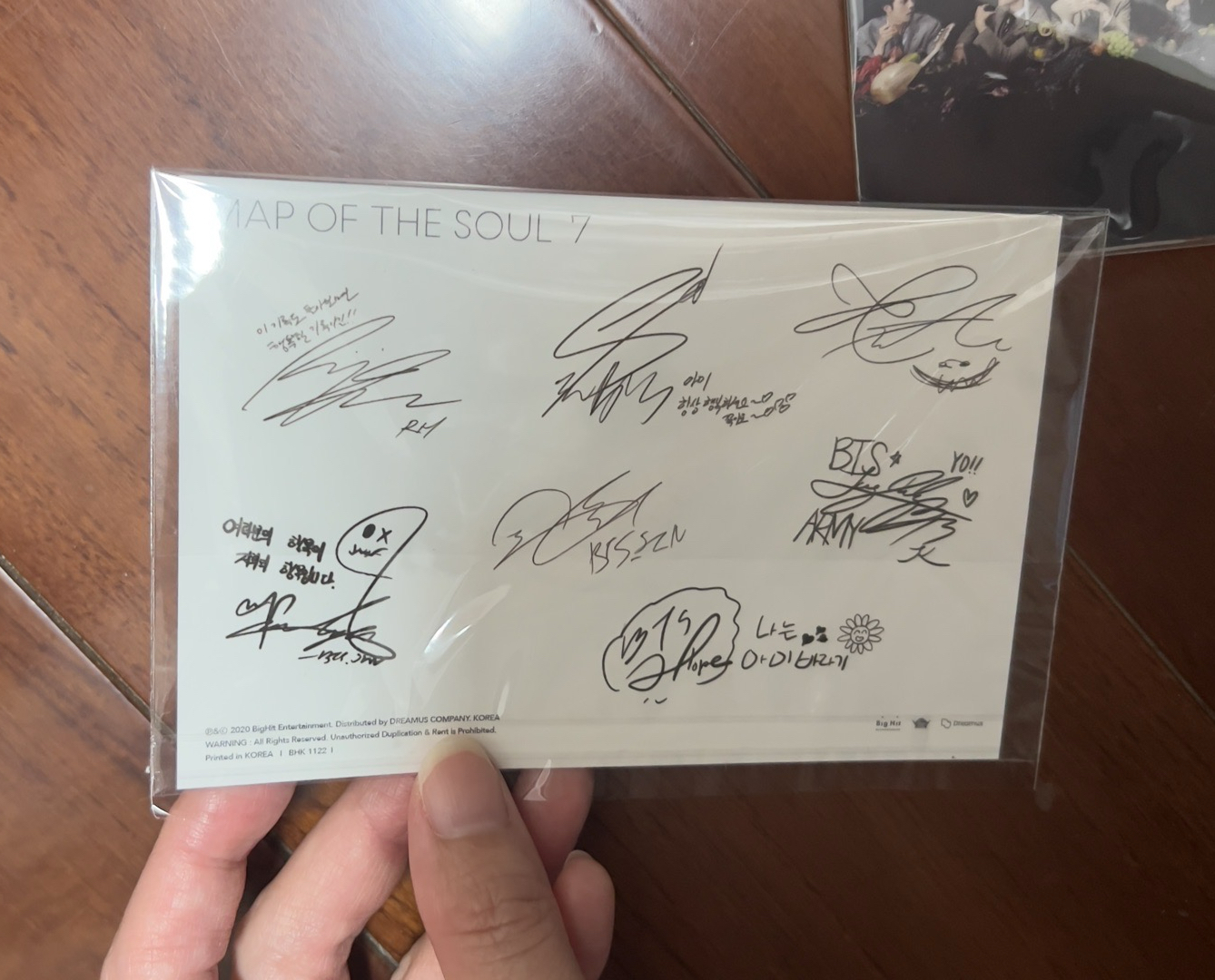 Map of The Soul:7 小卡明信片貼紙