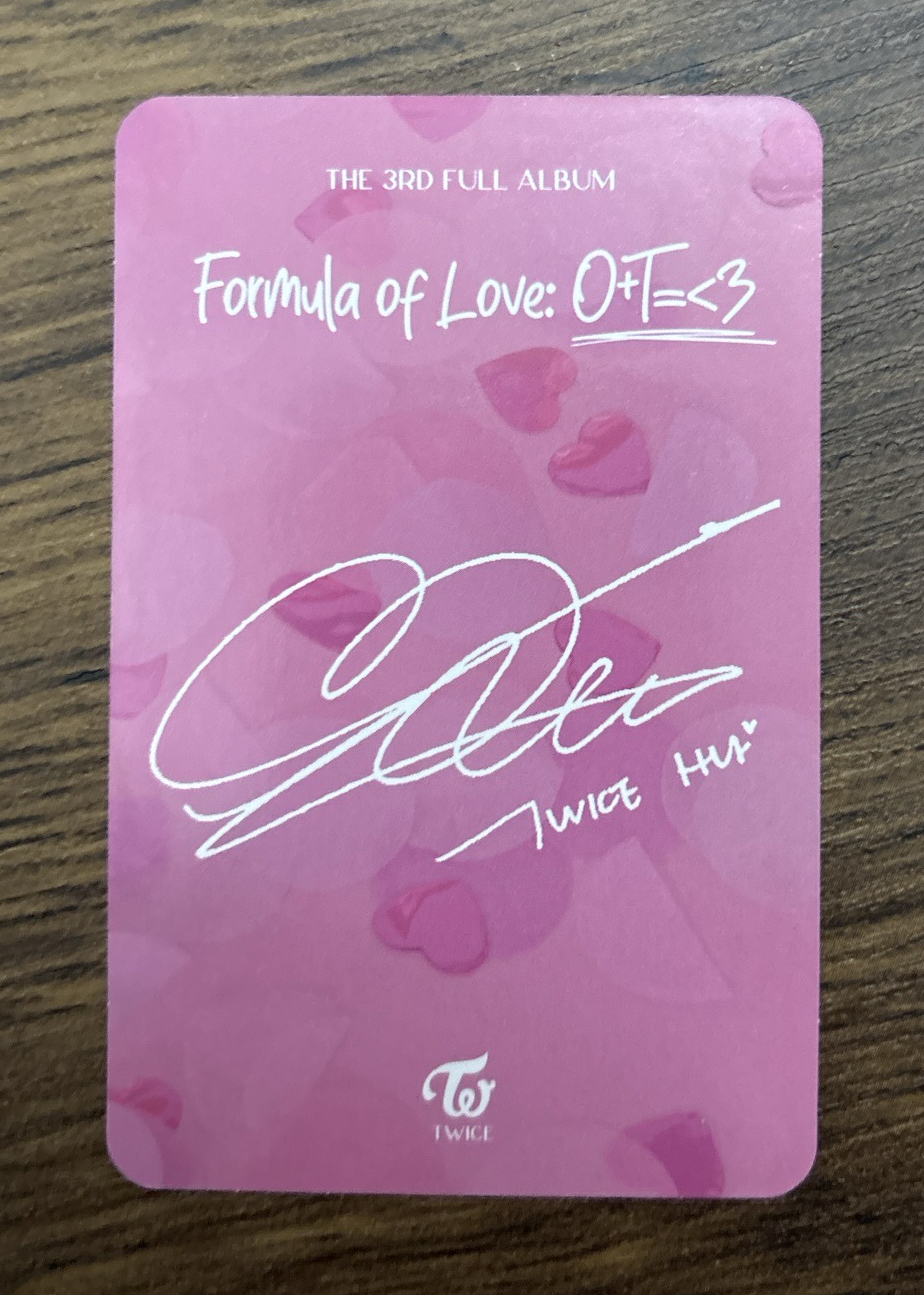 紗紗 Formula of Love: O+T=<3 小卡💜