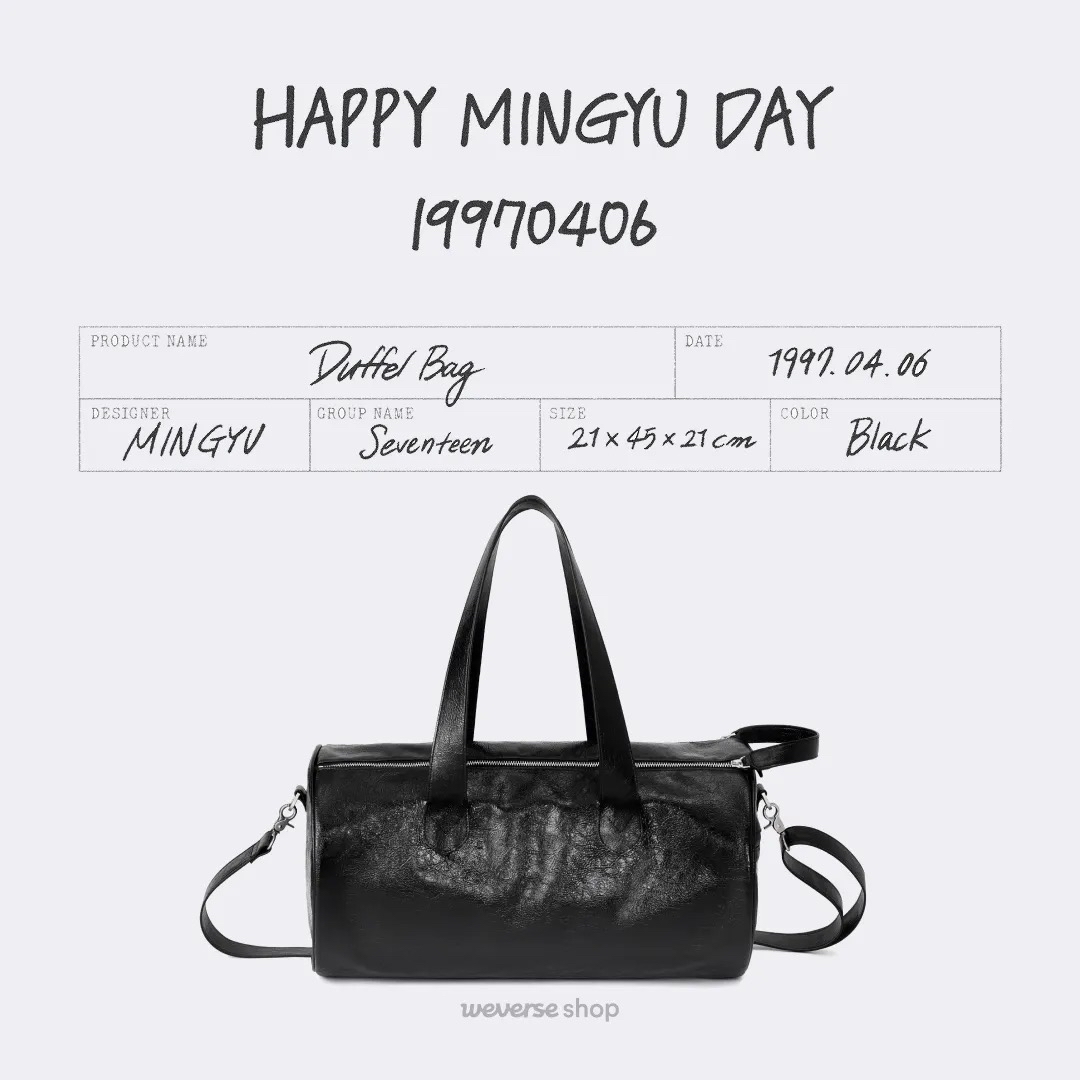 代購_HAPPY MINGYU DAY [DUFFEL BAG]