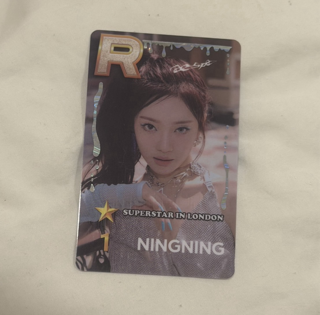 aespa 正規一 倫敦遊戲卡 寧寧