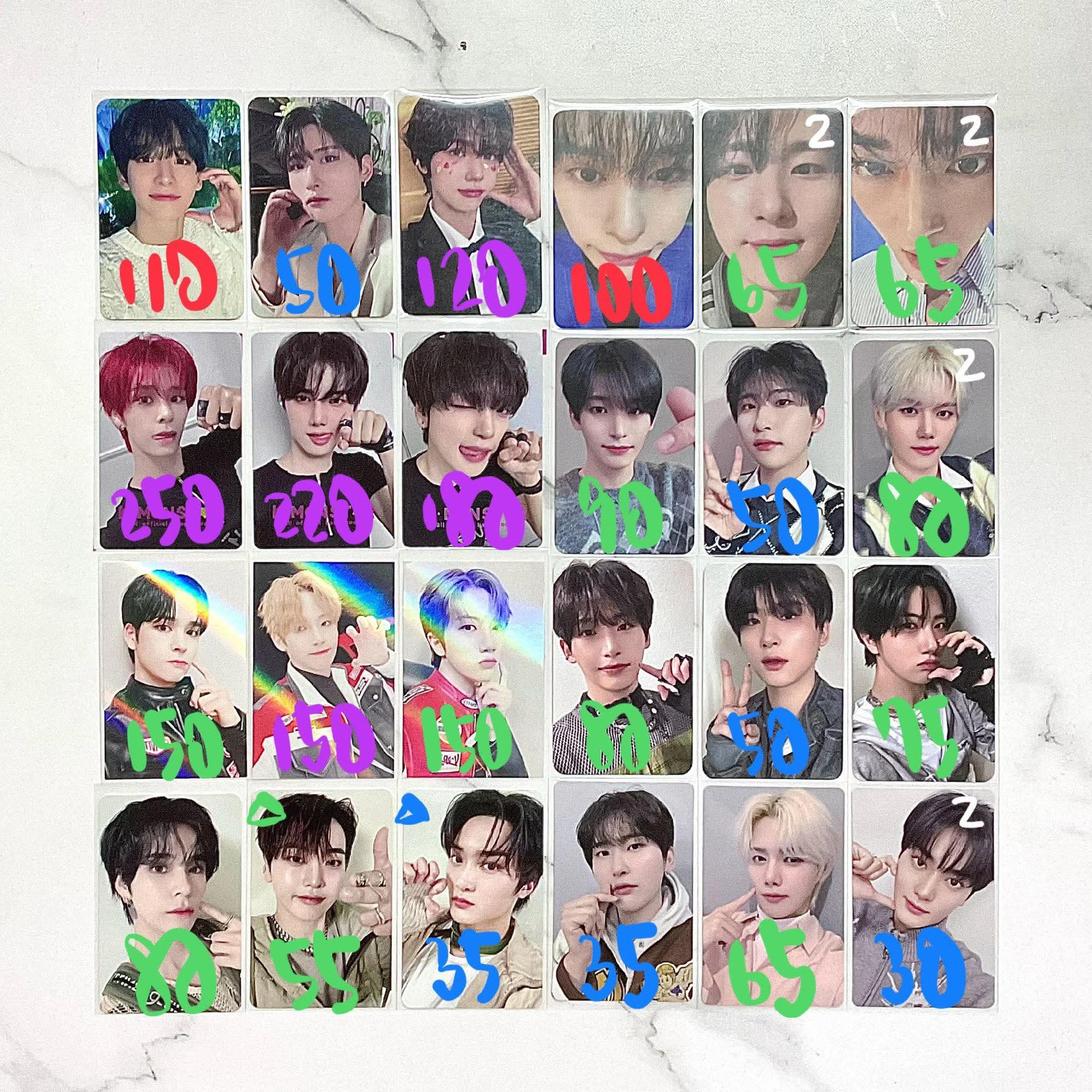 cravity 小卡單出出清-2 套卡拆出