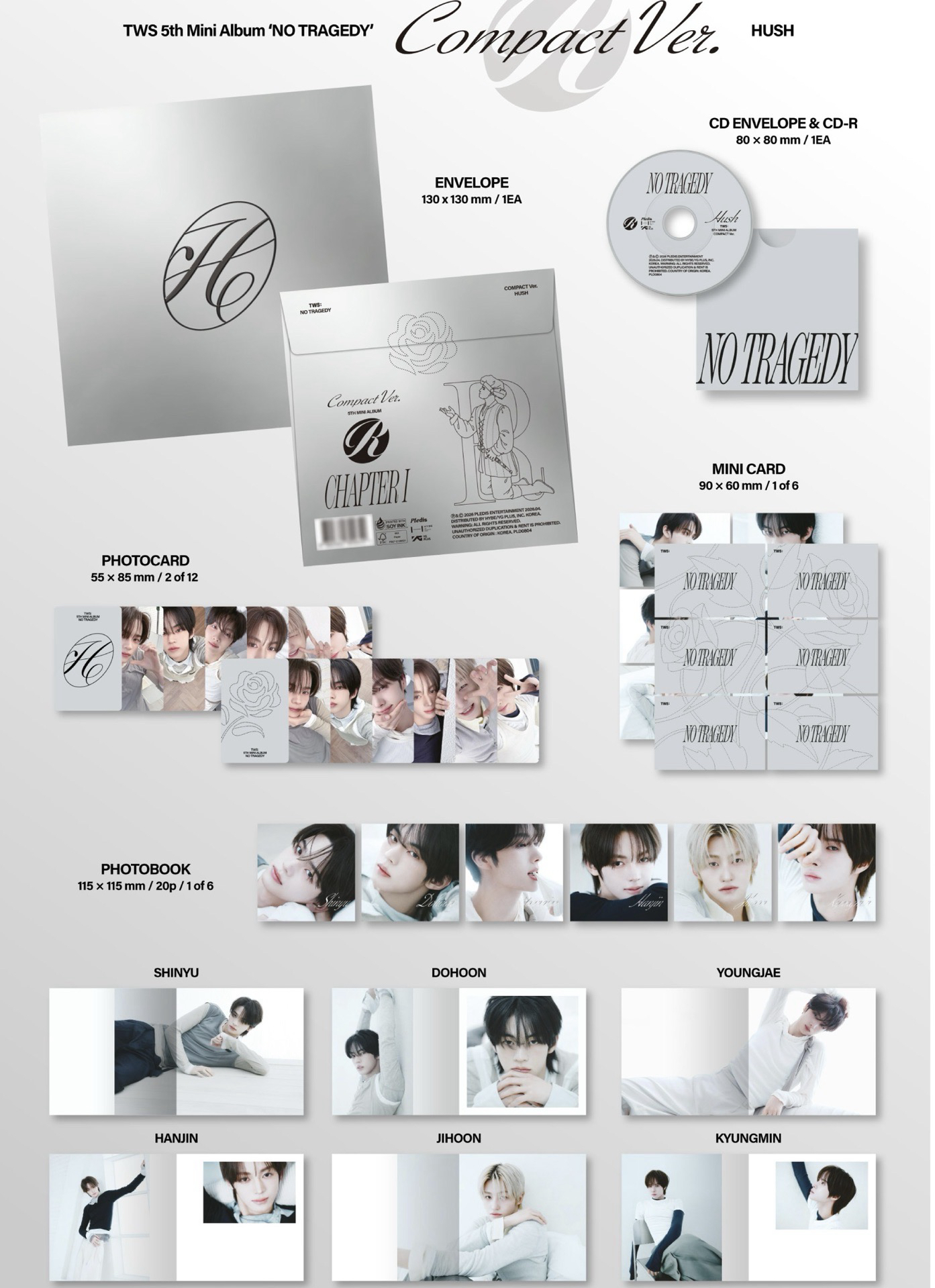 TWS 迷5 單封單張/套出 HUSH/RUSH/BLUSH