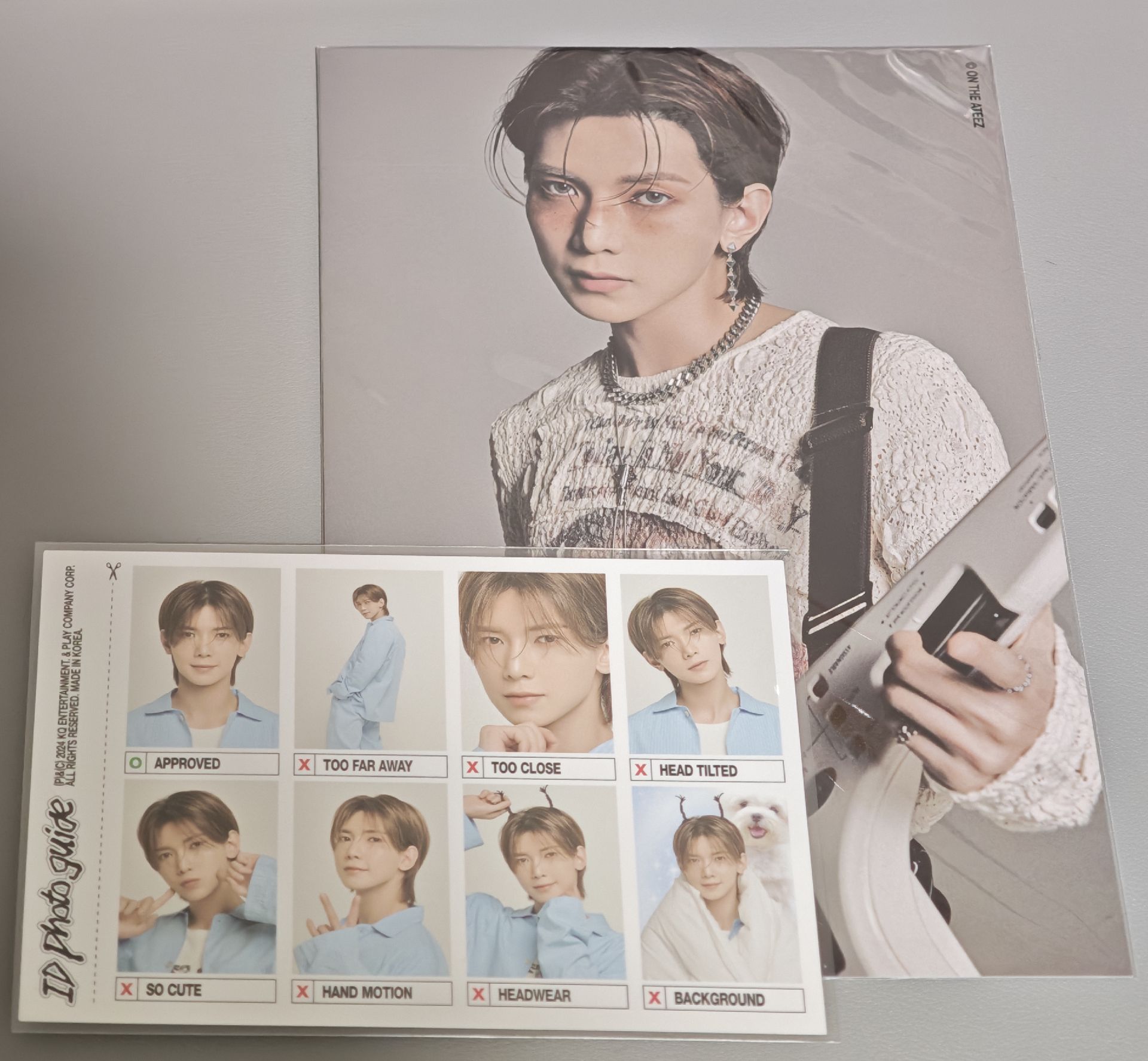 ATEEZ🌼2025年曆🎸呂尚 小海報+證件照