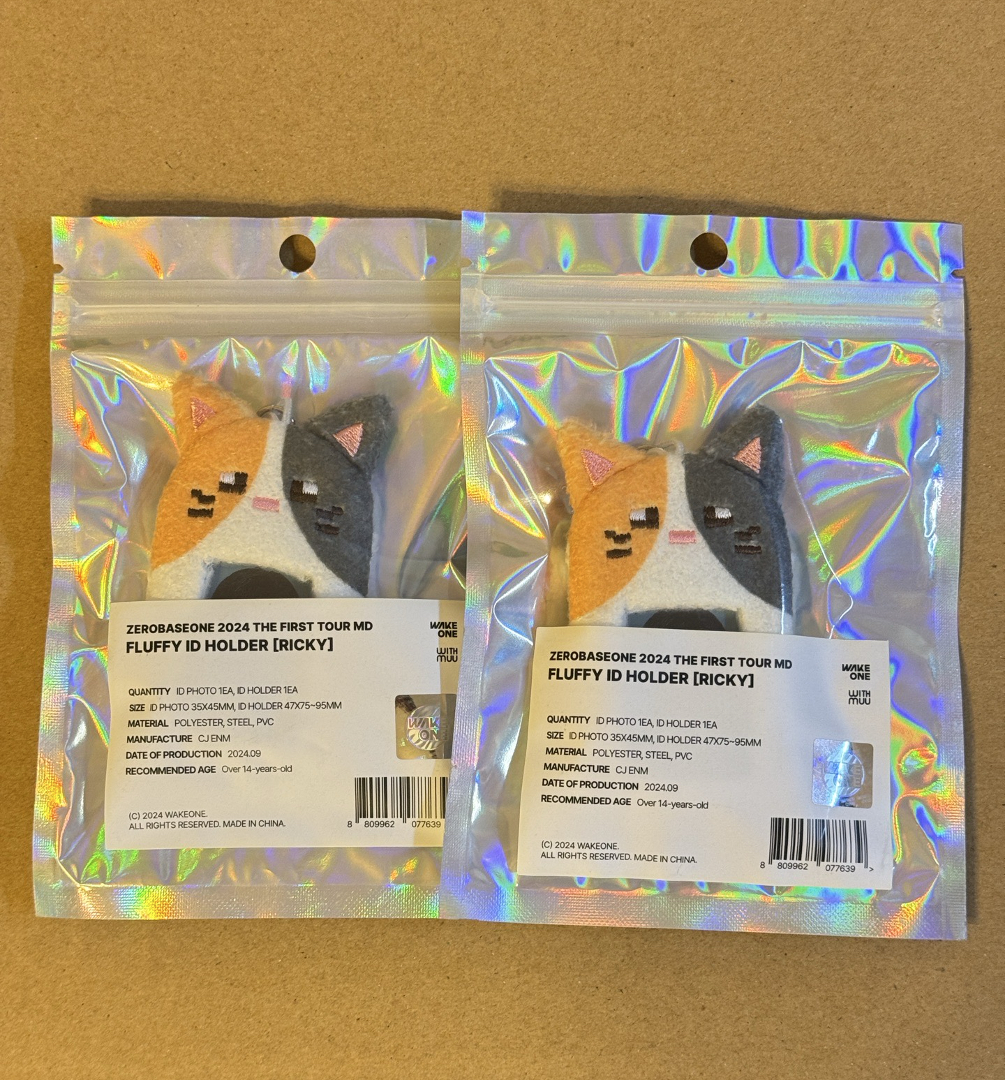 毛絨證件套 未拆 RICKY