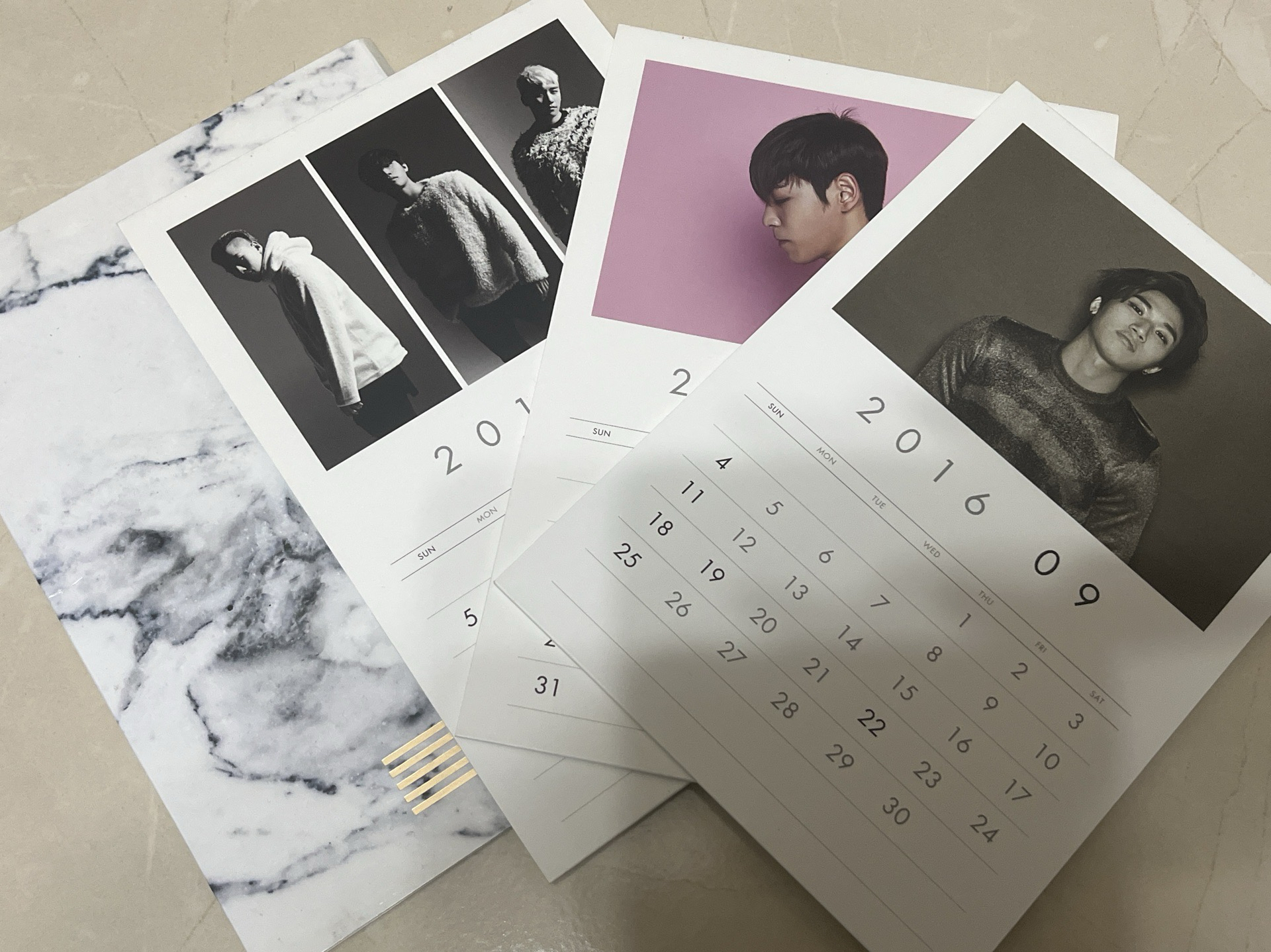 年曆卡 可以立起來 雙面三張