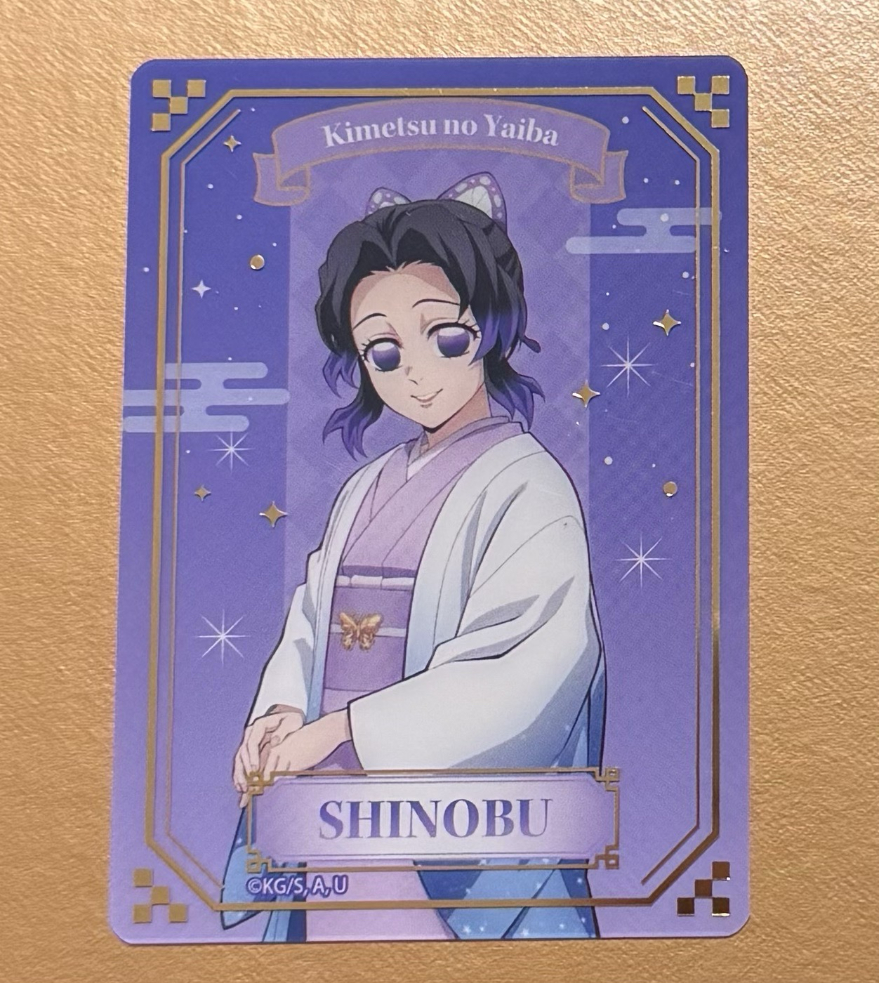 鬼滅 JF2026 星空和服系列 隨機燙金透卡 胡蝶忍