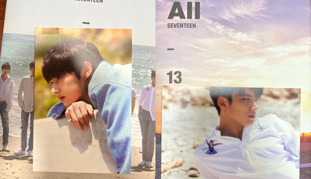 迷四明信片  奎+輝（奎左上角有膠痕 、輝的是膠帶段黏著）