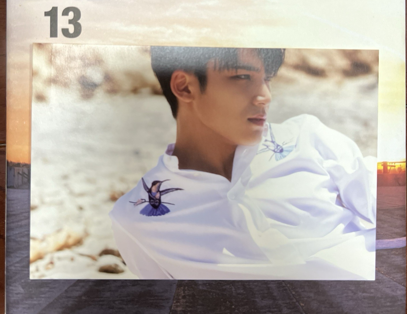 迷四明信片  奎+輝（奎左上角有膠痕 、輝的是膠帶段黏著）