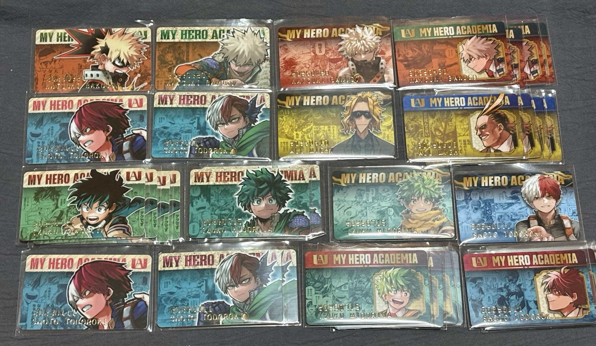 我的英雄學院 生日數據卡 生日卡 我英 綠谷出久 爆豪勝己 轟焦凍 歐爾麥特