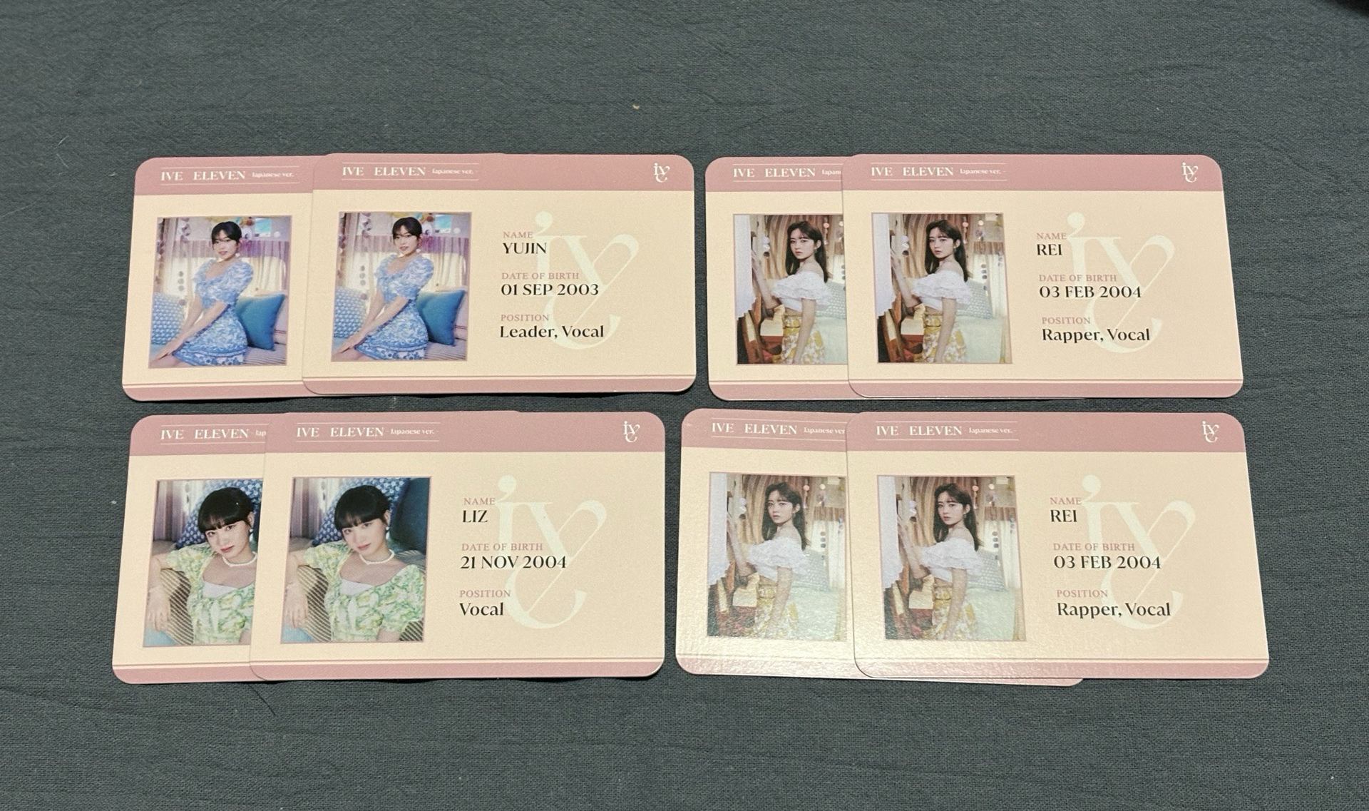 IVE 日專特典資料卡 HMV