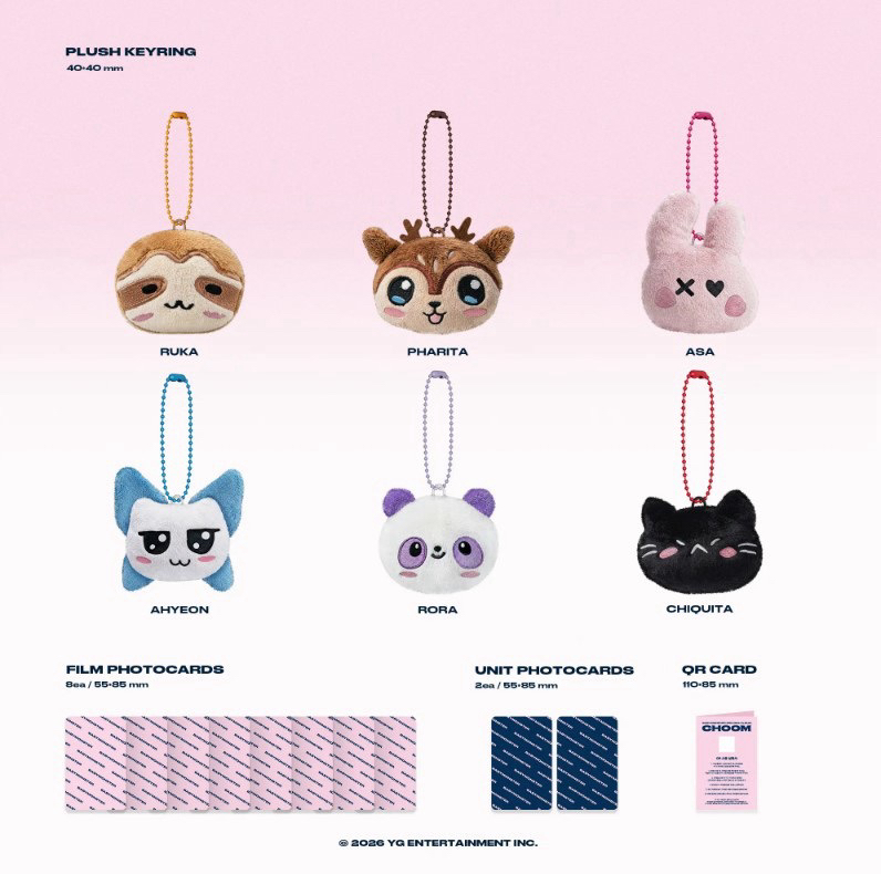 BABYMONSTER -[CHOOM] 迷你三輯 Plush Keyring 版