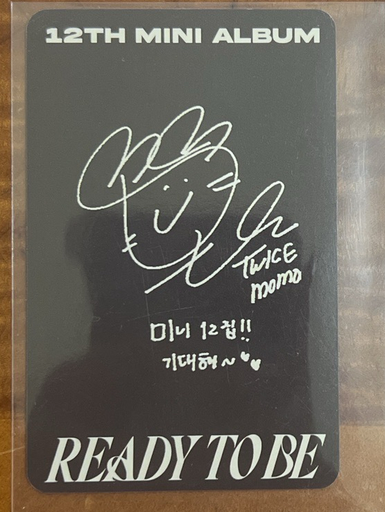 TWICE 迷12 專輯卡 MOMO