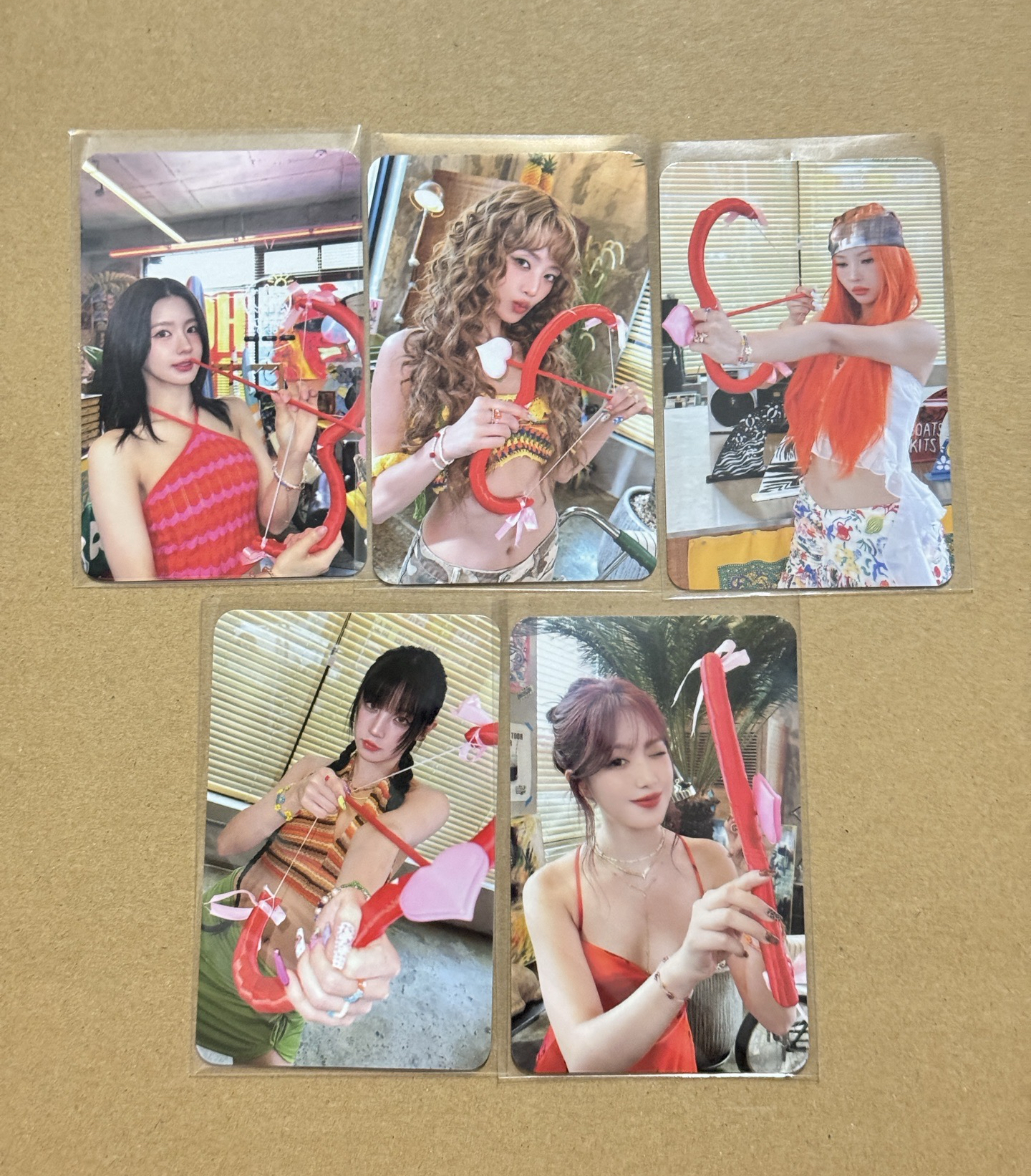 i-dle 迷你七輯 I SWAY MS 3.0 簽售特典 邱比特 ver. 一套五張