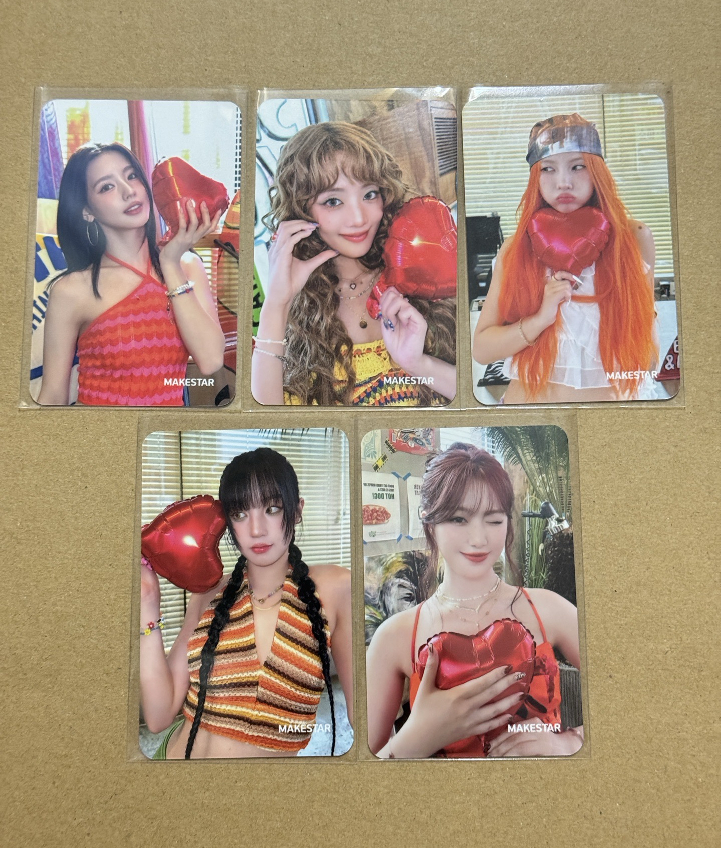 i-dle 迷你七輯 I SWAY MS 3.0 簽售特典 邱比特 ver. 一套五張