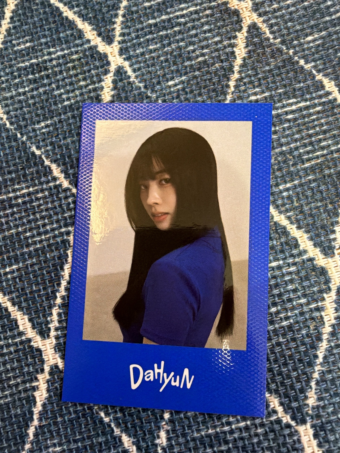 TWICE this is for 多賢 豆腐 藍藍拍立得 正規四 專輯卡 Polaroid ver. 藍版 