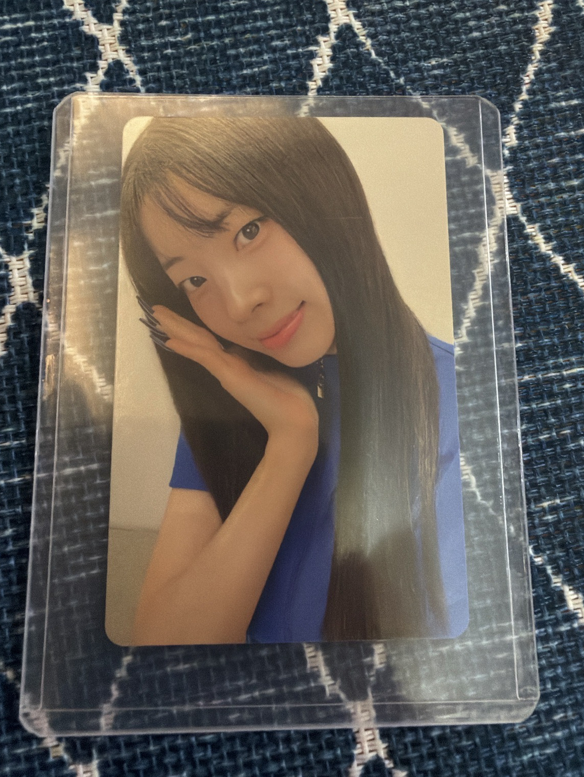TWICE this is for 多賢 豆腐 小卡 正規四 專輯卡 Polaroid ver. 藍版 