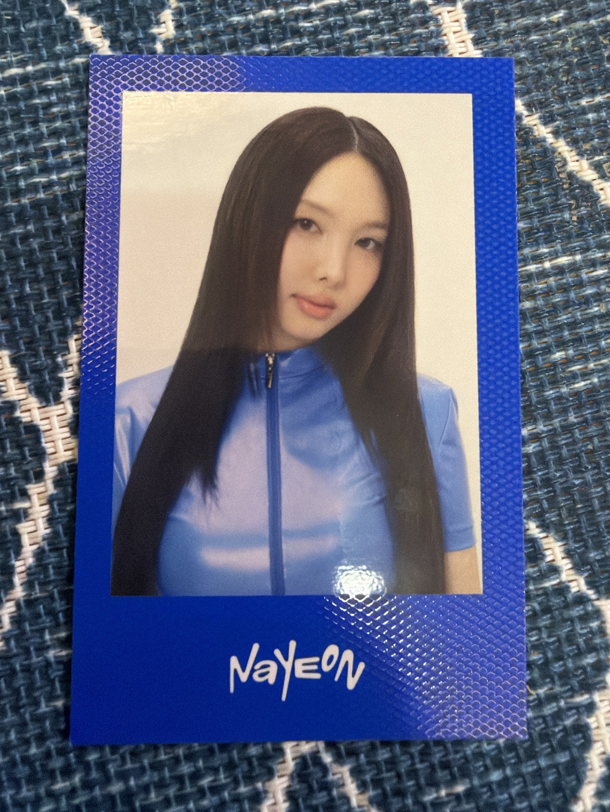 TWICE this is for 娜璉 小卡 正規四 專輯卡 Polaroid ver. 藍版 固配