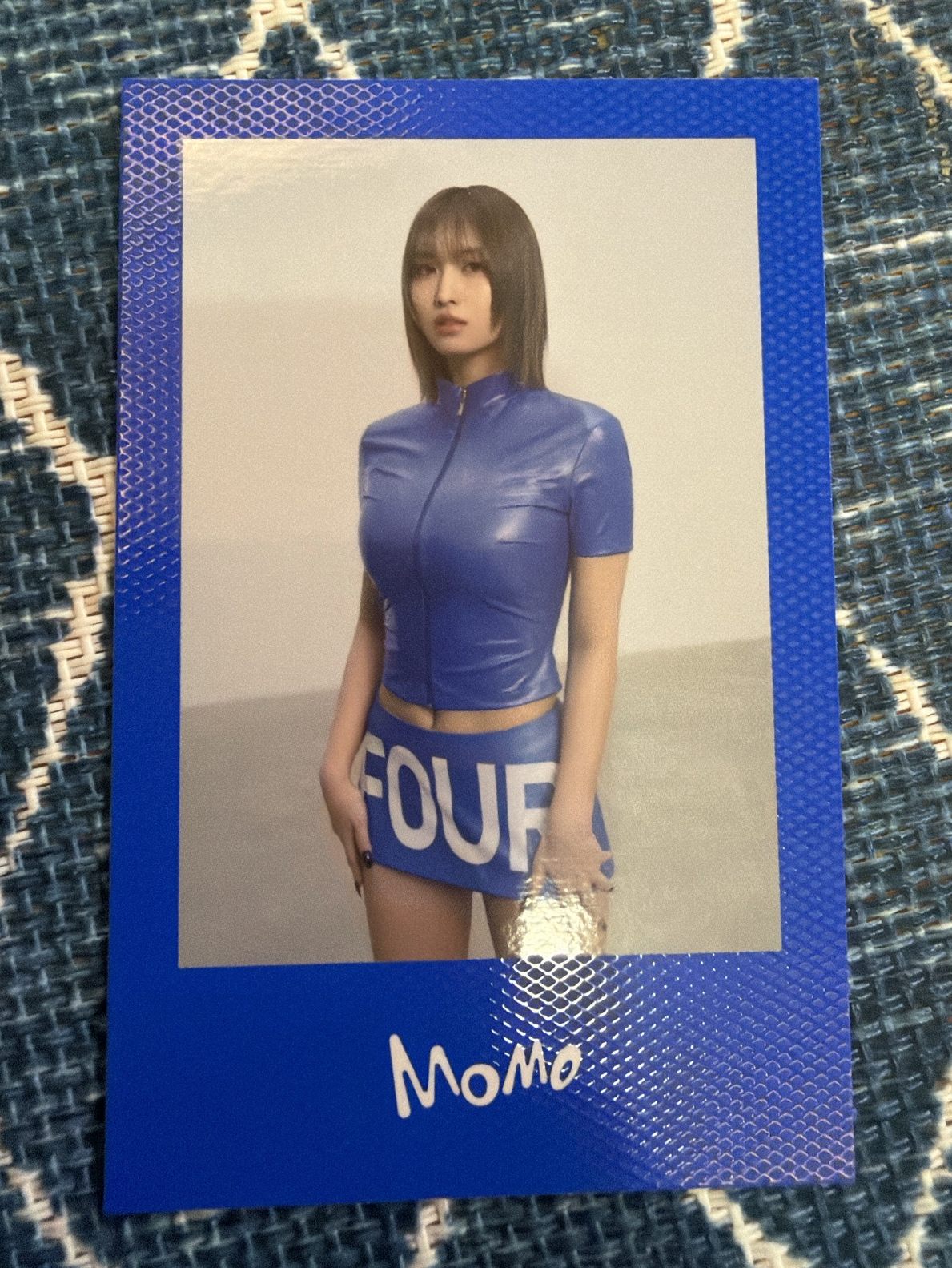 🍑Momo 正規四 專輯卡 Polaroid ver. 藍版 固配