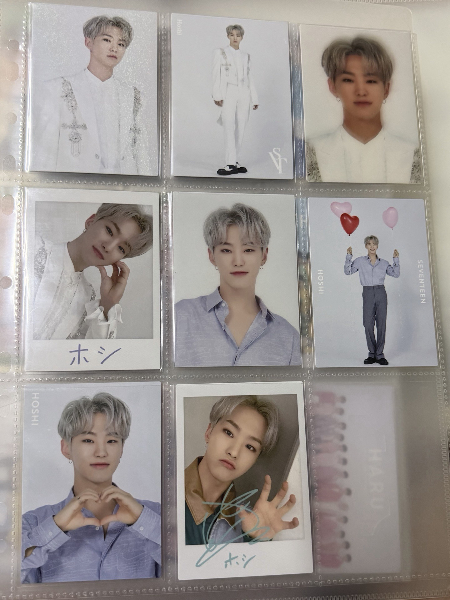 順榮 HOSHI 日本蛋巡 卡包卡 八張成套