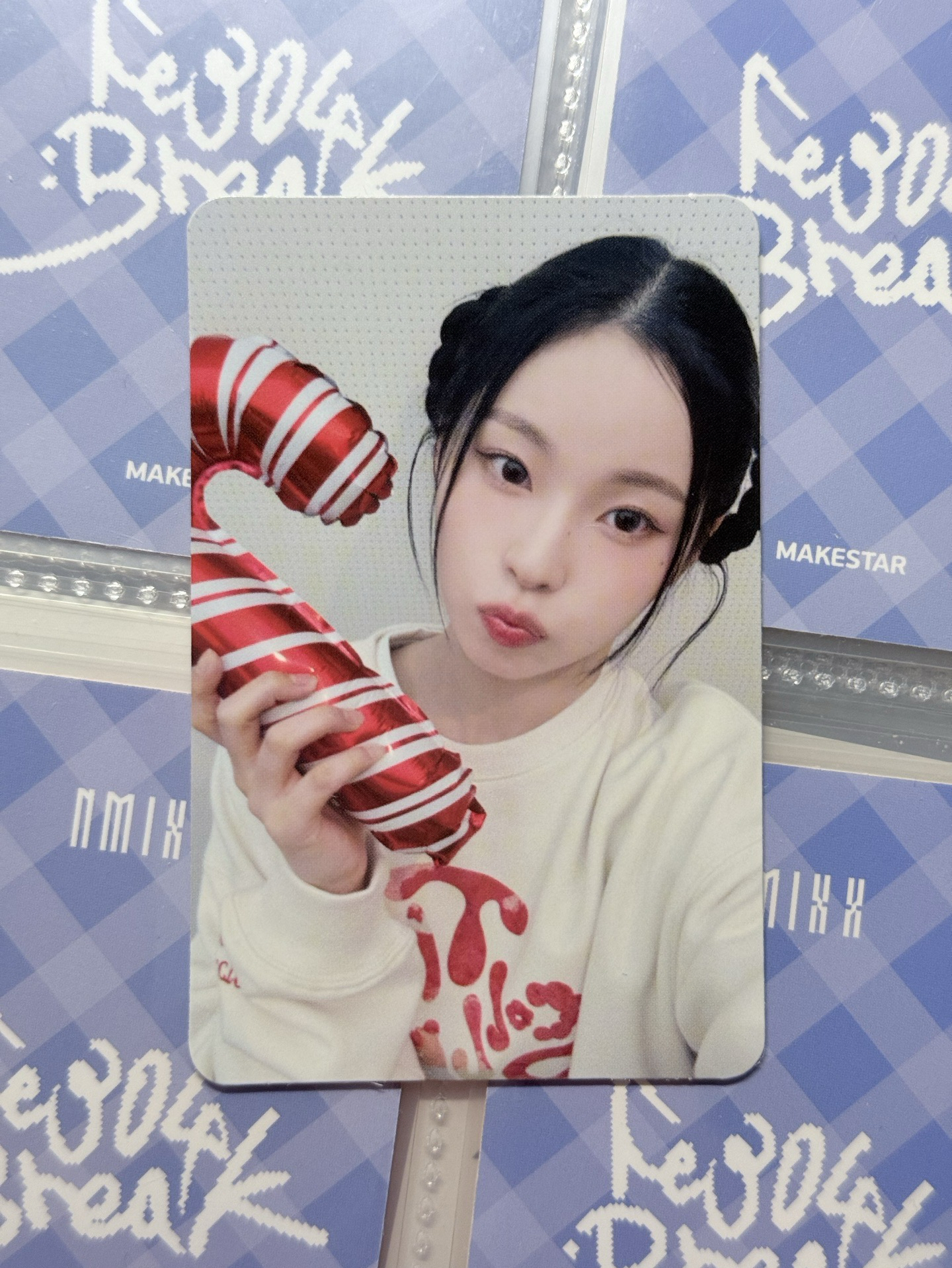 拐杖糖圭 雙面卡