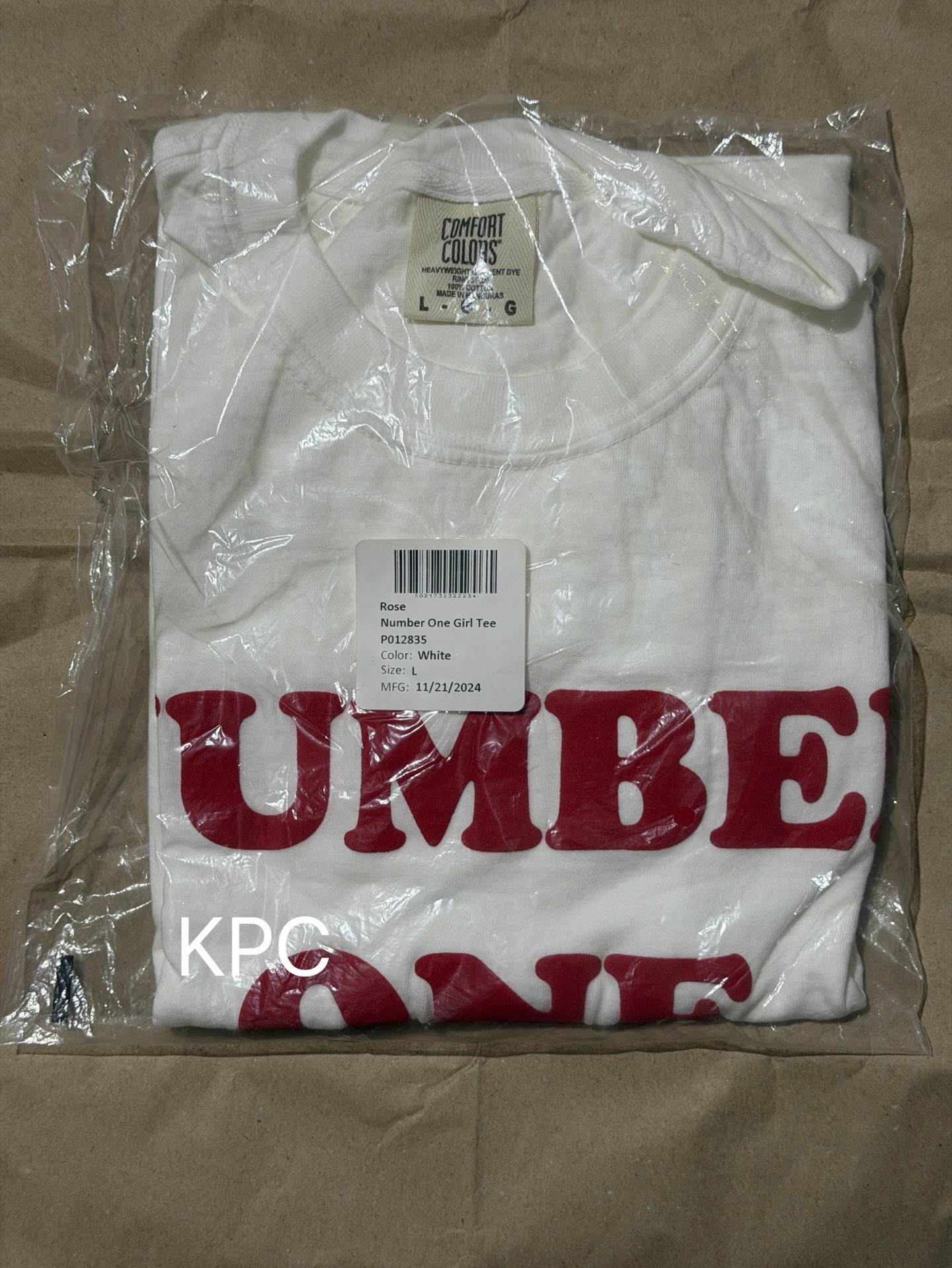 BLACKPINK ROSÉ NUMBER ONE GIRL 短袖 美國購入 L號