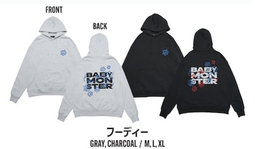 BABYMONSTER｜🇯🇵LOVE MONSTERS 黑色帽踢 XL